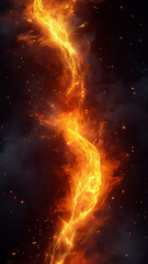 A supernova in the cosmos ignites a fractal explosion of fire and light against the night sky