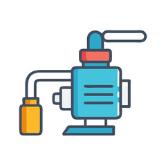 Obraz premium Water Pump Icon Representing Portable Hydration and Liquid Dispensing