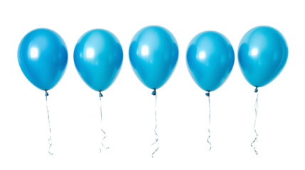 blue balloons isolated on white background , transparent
png 
