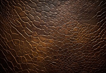 A close up of a brown leather texture.