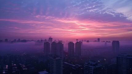 Fototapeta premium Blurred sunset landscape gradient photography