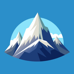 Snowy Mountain Vector Design