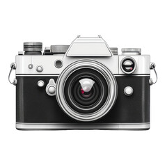 Camera isolated on transparent background.