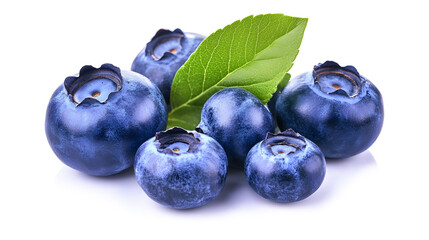 Fototapeta premium A bunch of blueberries are piled on top of each other