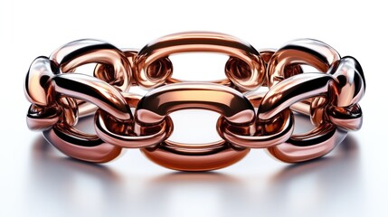 Shiny Metallic Chain Links A Detailed and Reflective Industrial Design