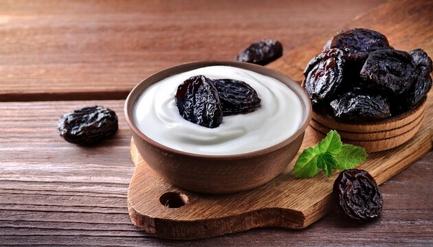 Natural homemade Yogurt with Prunes