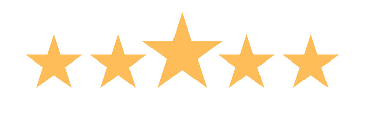 3d golden star icons