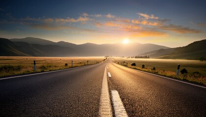 Fototapeta premium Road in the morning