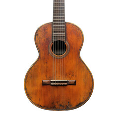 Naklejka premium Guitar isolated on transparent background.