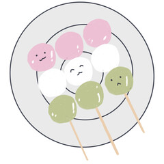 Dango rice cake