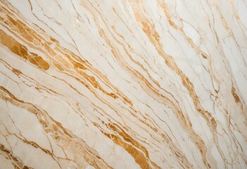 Naklejka premium A close up of a white and gold marble wall.