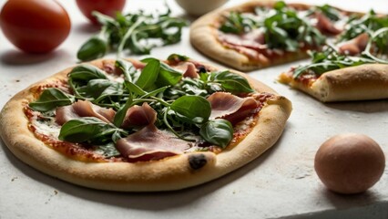 Delicious pizza made in a restaurant