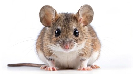 African pygmy mouse isolated on white background