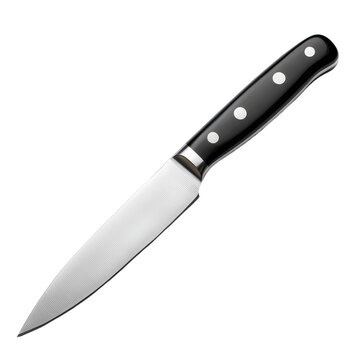 Chefs Knife isolated on transparent background.