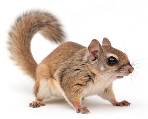 Obraz premium northern flying squirrel isolated on white background