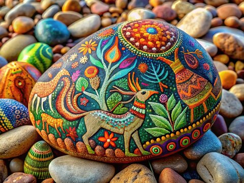 Ancient Rock Art, Painted Petroglyphs, Prehistoric Murals
