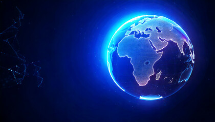 abstract global security technology background