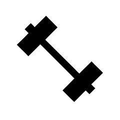 dumbbell icon isolated on white background