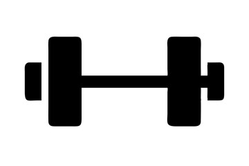 dumbbell icon isolated on white background