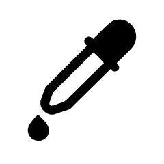 dropper icon isolated on white background
