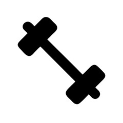 dumbbell icon isolated on white background