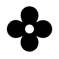 flower icon isolated on white background