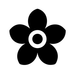 flower icon isolated on white background