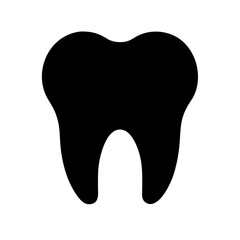 tooth icon isolated on white background