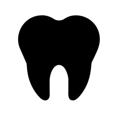 tooth icon isolated on white background