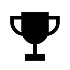 trophy icon isolated on white background
