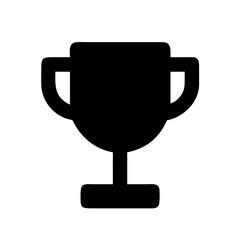 trophy icon isolated on white background
