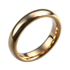 Ring isolated on transparent background.