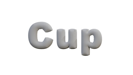 white cup