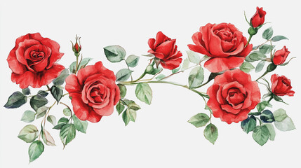 watercolor botanical flowers texture template background.Elegant wedding invitation card background . Minimal hand painted Design for wedding or Valentine's Day