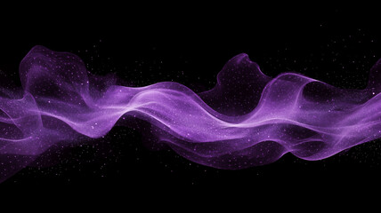 Fototapeta premium Artistic Representation of a Purple Digital Wave Gently Moving Across a Dark Universe (9)