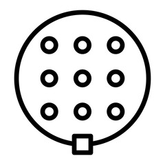 Colander Line Icon