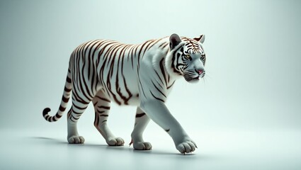 Fototapeta premium white tiger walking