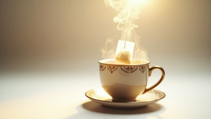 A Delicate Moment of Golden Tea