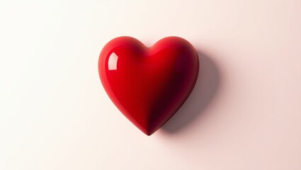Radiant Red Heart: A Symbol of Love and Affection