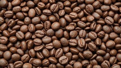 Fototapeta premium Close-up Coffee Bean Texture, High Definition Image