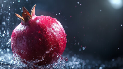 Juicy Pomegranate. Backgrounds dedicated to beauty, health or nutrition.