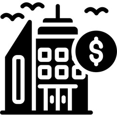 Real Estate Appraisal Glyph Icon