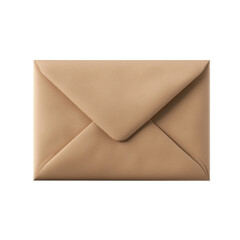 Simple brown envelope with neat folds and classic design