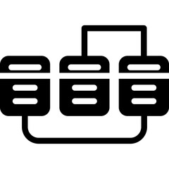 Network Virtualization Glyph Icon