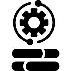 Obraz premium Update Settings Glyph Icon