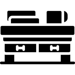 Side Table Glyph Icon