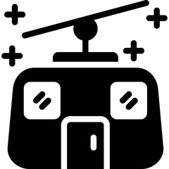 Cable Car Glyph Icon