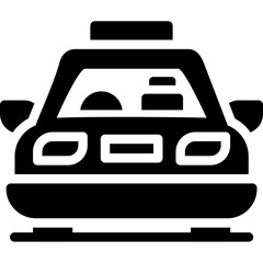 Taxi Rank Glyph Icon