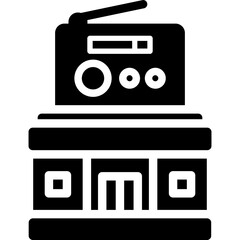 University Radio Glyph Icon