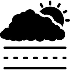 Cloudburst Glyph Icon